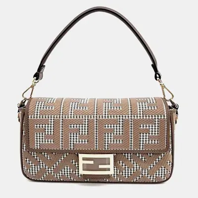 Pre-owned Fendi Baguette Bag In Brown