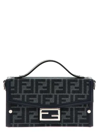 Fendi Baguette Soft Trunk Handbag In Blu