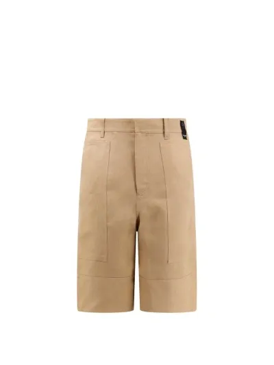 Fendi Bermuda Shorts In Cream