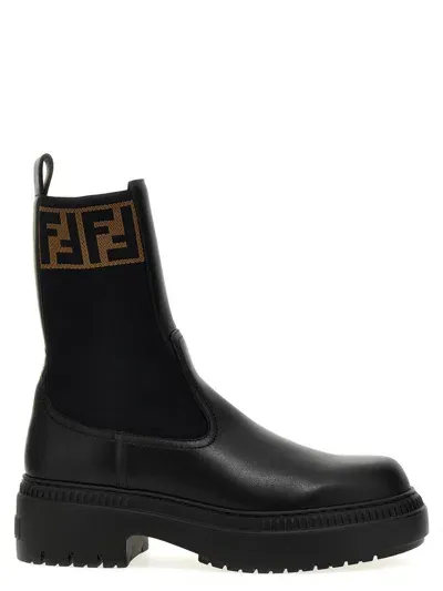 Fendi Boots In Black