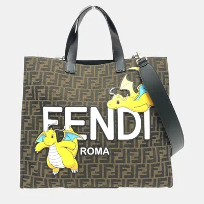 Pre-owned Fendi Brown Zucca Tote Bag