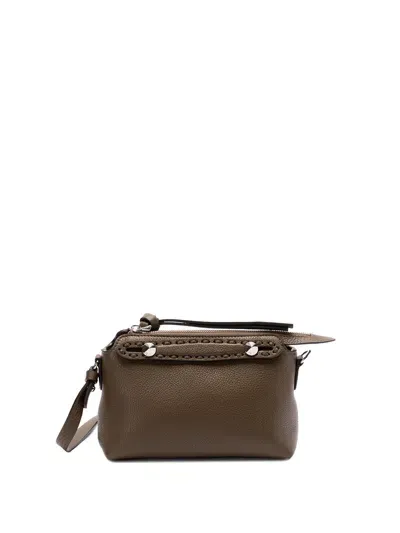 Fendi `by The Way` Mini Boston Bag In Brown