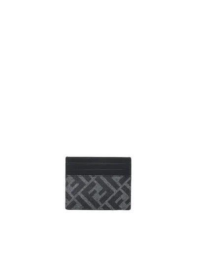 Fendi Cardholder In Calfskin In Black