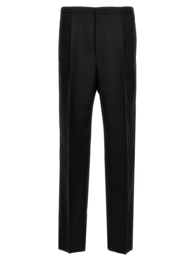 Fendi Cool Wool Pants In Black