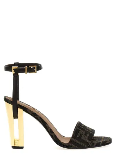 Fendi 'delfina' Sandals In Multi