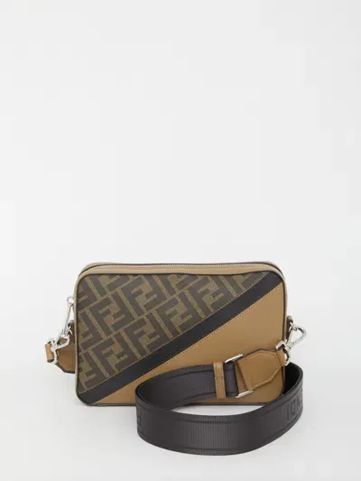 Fendi Diagonal Camera Case Bag In Brown