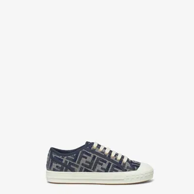 Fendi Domino Sneakers In Blue