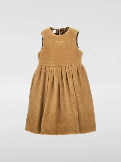 Fendi Dress  Kids Color Beige