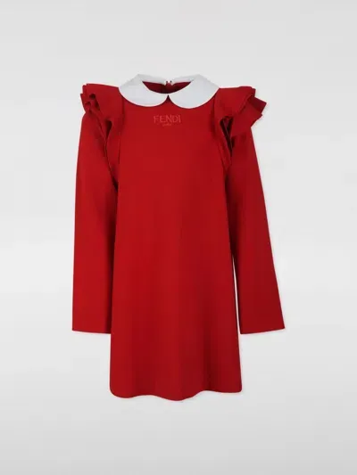 Fendi Dress  Kids Color Red In Rot