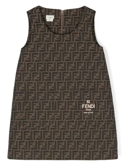 Fendi Dress In Yellow & Orange