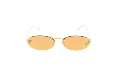 Fendi Eyewear Round Frame Sunglasses In Gold