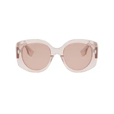 Fendi Eyewear Round Frame Sunglasses In Pink