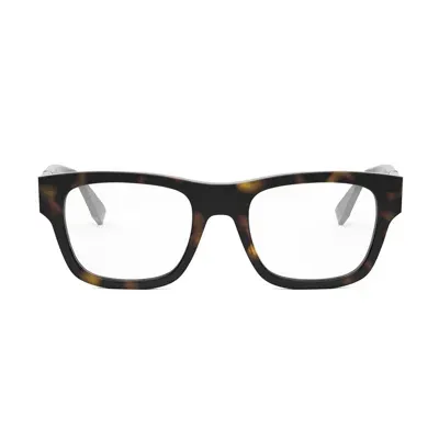 Fendi Fe50089i  Diagonal 052 Havana Glasses In Marrone