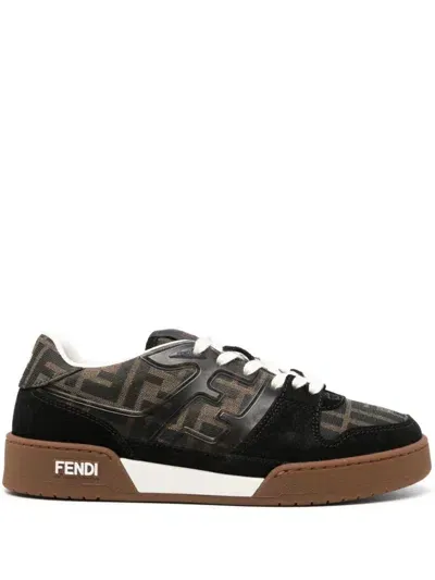 Fendi Sneakers Mit Zucca-monogramm In Brown