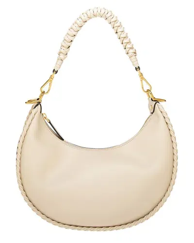 Fendi Graphy Small Shoulder Bag In White