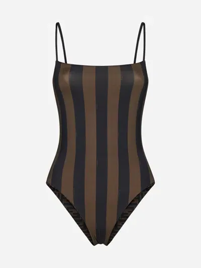 Fendi Swimwear In Tobacco,dark Brown