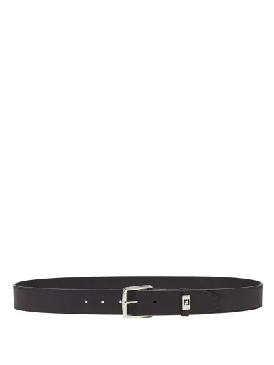 Fendi Ff Belt In Black