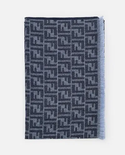 Fendi Ff Scarf In Blue