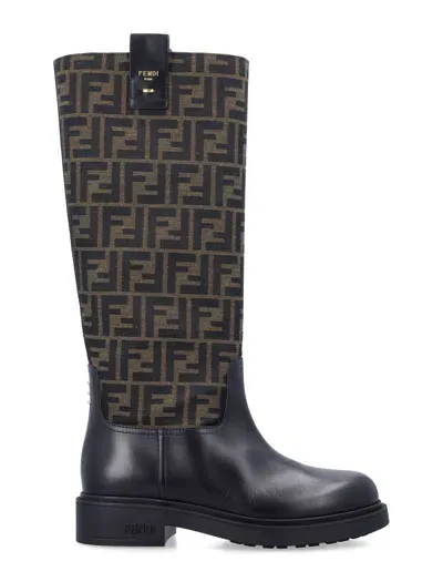 Fendi Filo Boots In Brown