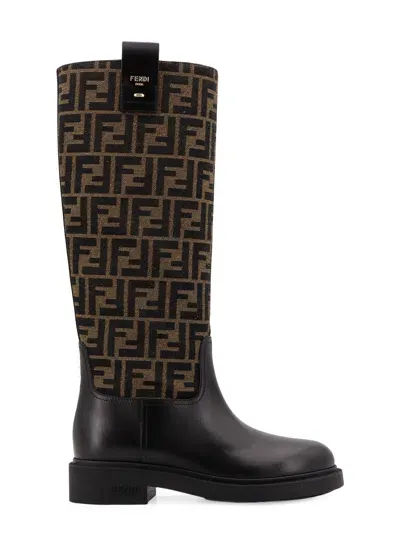 Fendi Filo Boots In Brown