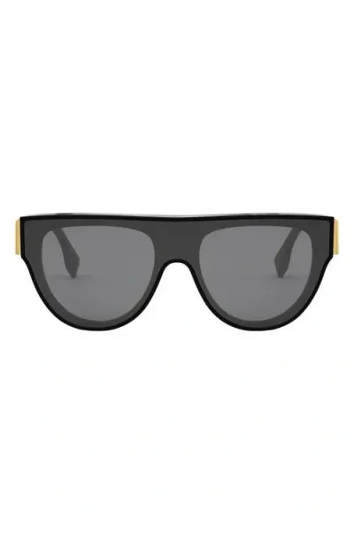 Fendi ' First 139mm Flat Top Sunglasses In Black