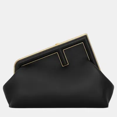 Pre-owned Fendi First Bag In Black