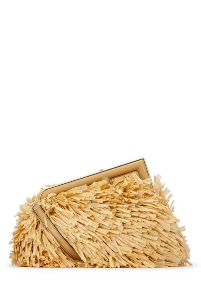 Fendi Handbags. In Light Yellow