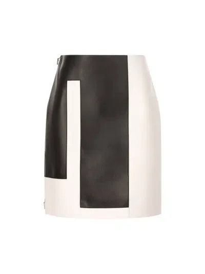 Fendi High Waist Panelled Mini Skirt In Multi