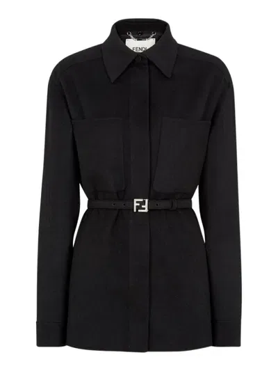 Fendi Jacket In Black