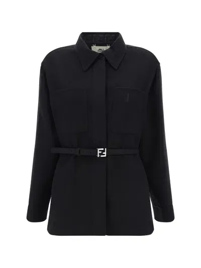 Fendi Jacket In Black