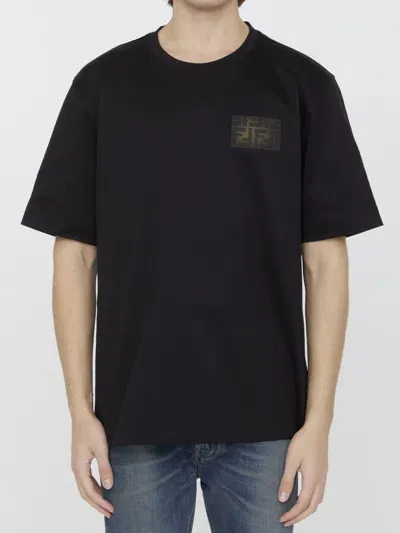 Fendi Jersey T-shirt In Black