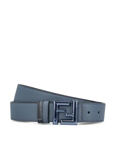 Fendi Logo Plaque Reversible Belt In Multi