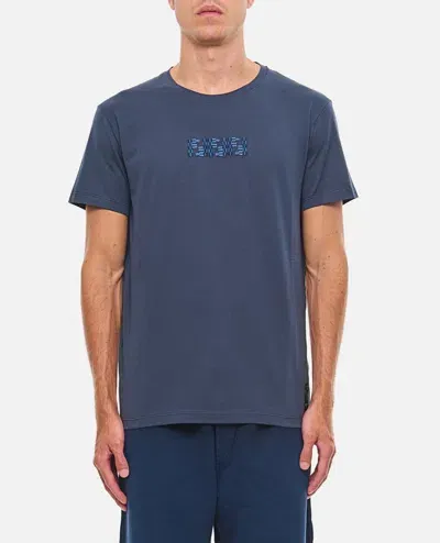 Fendi Logo T-shirt In Blue