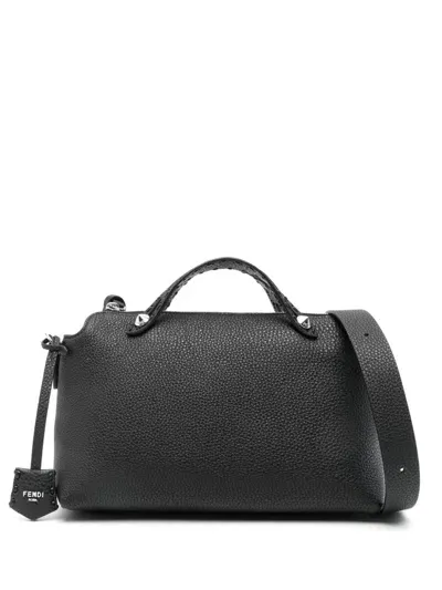 Fendi Medium By The Way Selleria Shoulder Bag In Black