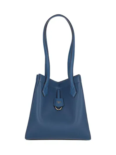 Fendi Medium Shoulder Bag "origami" In Blue