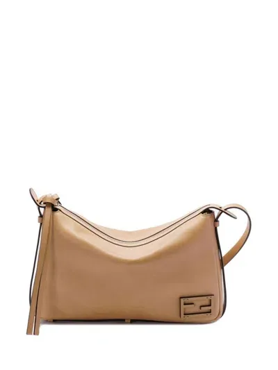 Fendi Medium Simply  Bag In Nude & Neutrals