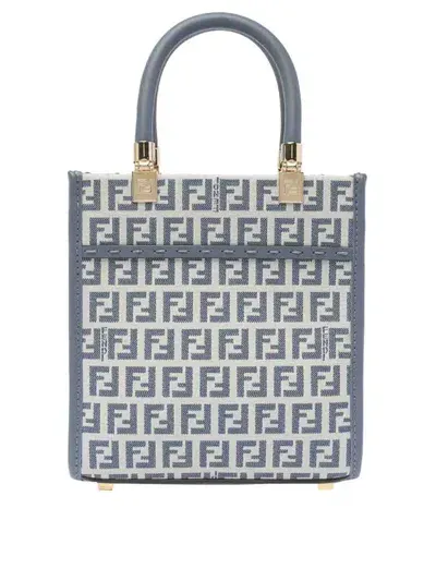 Fendi Mini Sunshine Handbag In Blue