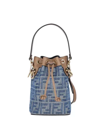 Fendi "mon Tresor" Mini Bag In Light Blue