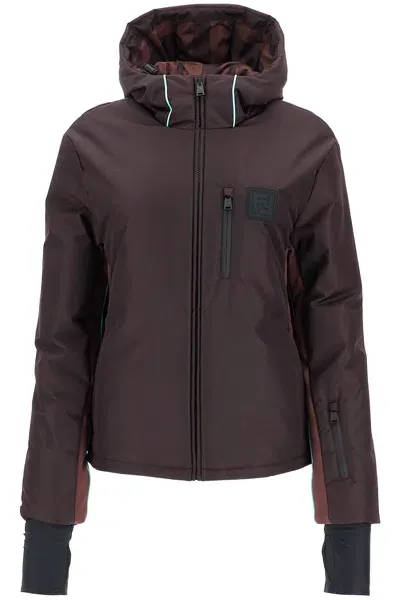 Fendi Padded Ski Jacket For Winter In Purple