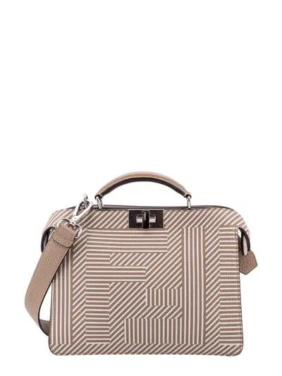 Fendi Peekaboo Iseeu Handbag In Beige