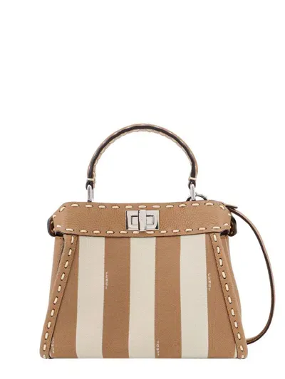 Fendi Handbags. In Beige