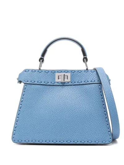 Fendi Petite Iseeu Peakaboo Tote Bag In Blue