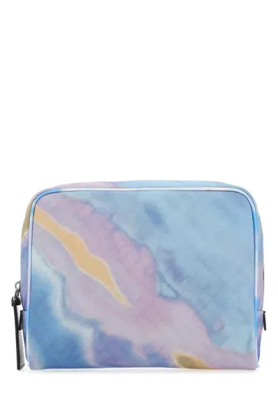 Fendi Printed Fabric Beauty Case In Multicoloured