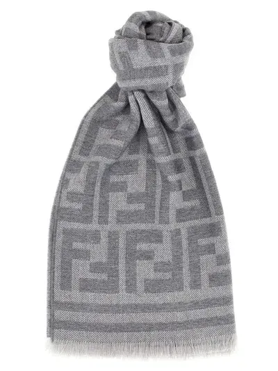 Fendi Scarfs In Grey