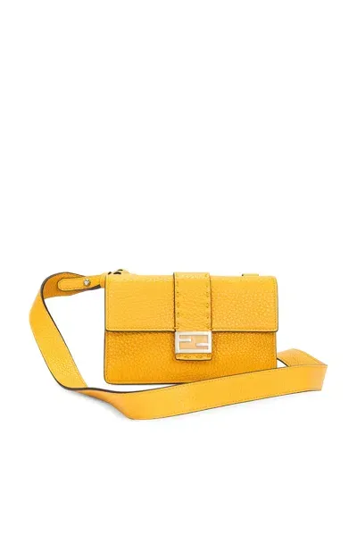 Fendi Selleria Baguette Shoulder Bag In Tangerine