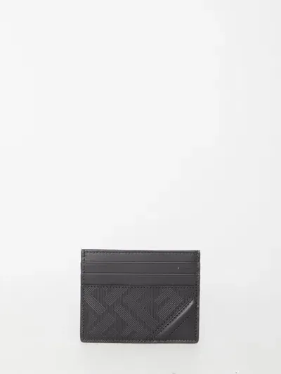 Fendi Shadow Diagonal Cardholder In Black