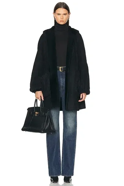 Fendi Shearling Jacket In Black