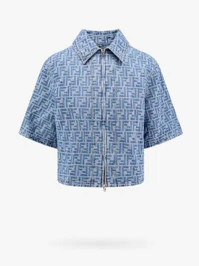 Fendi Shirt In Blue