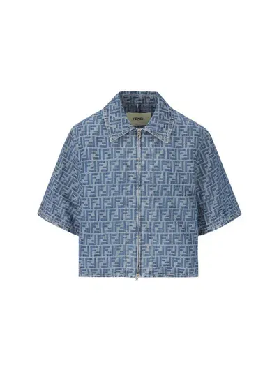 Fendi Shirts In Navy