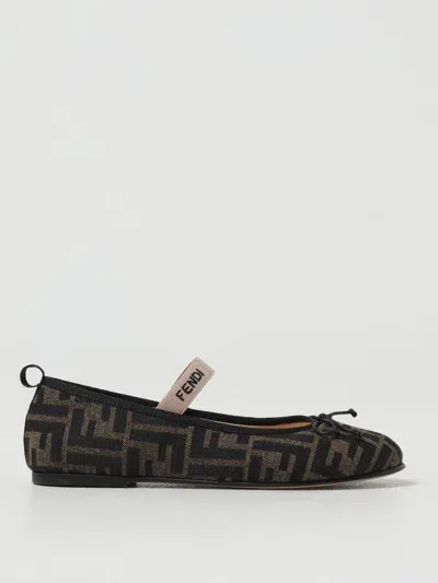 Fendi Shoes  Kids Kids Color Tobacco In Black